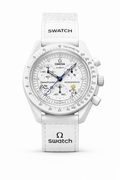 Omega swatch white with snap