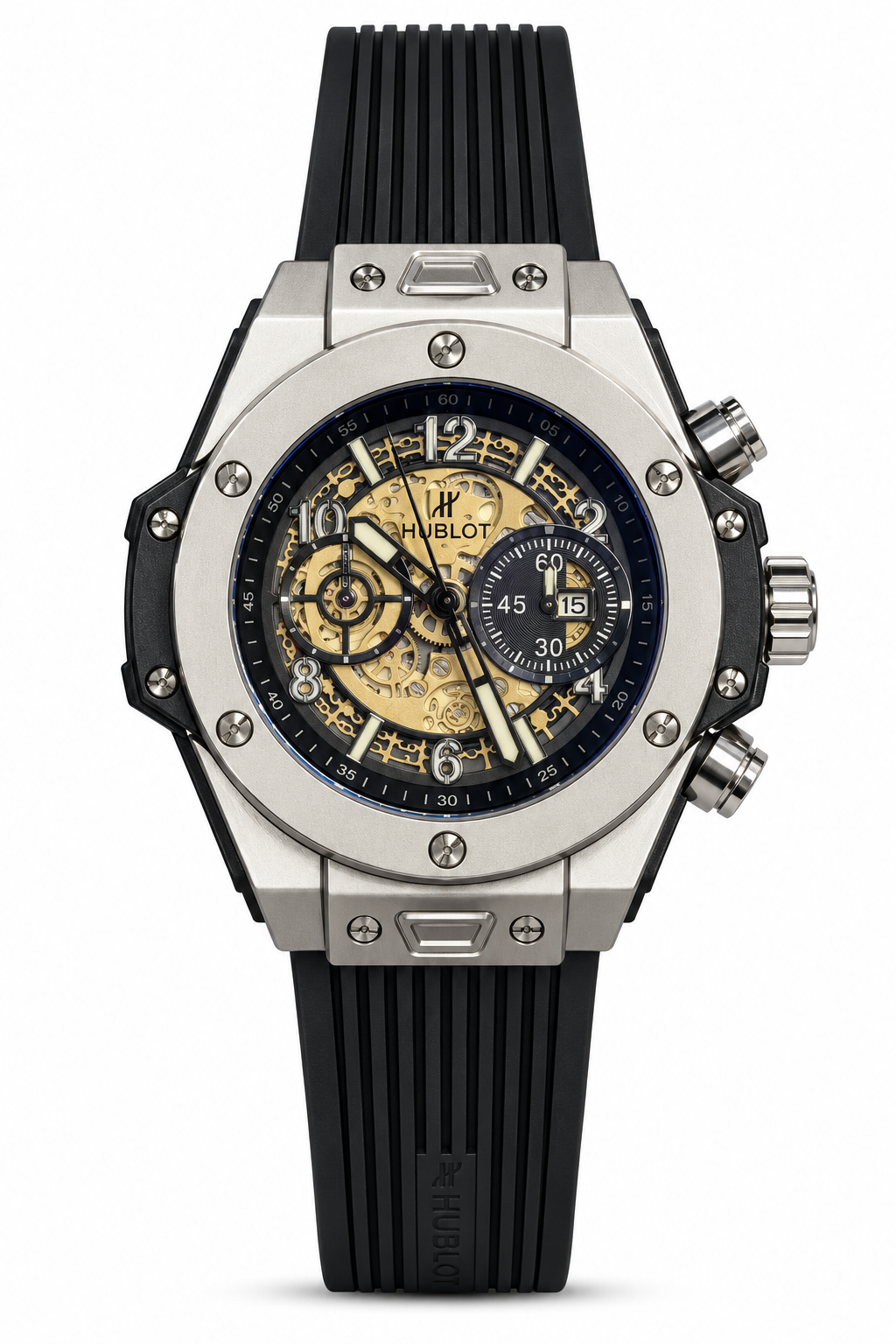 Hoblot Big Bang Unico Black x Full Silver
