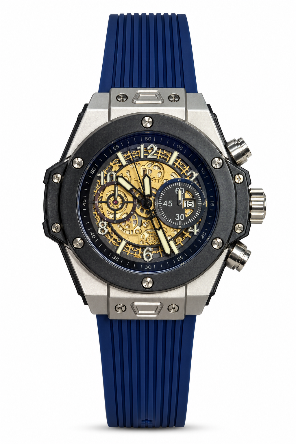 Hoblot Big Bang Unico Blue x Silver