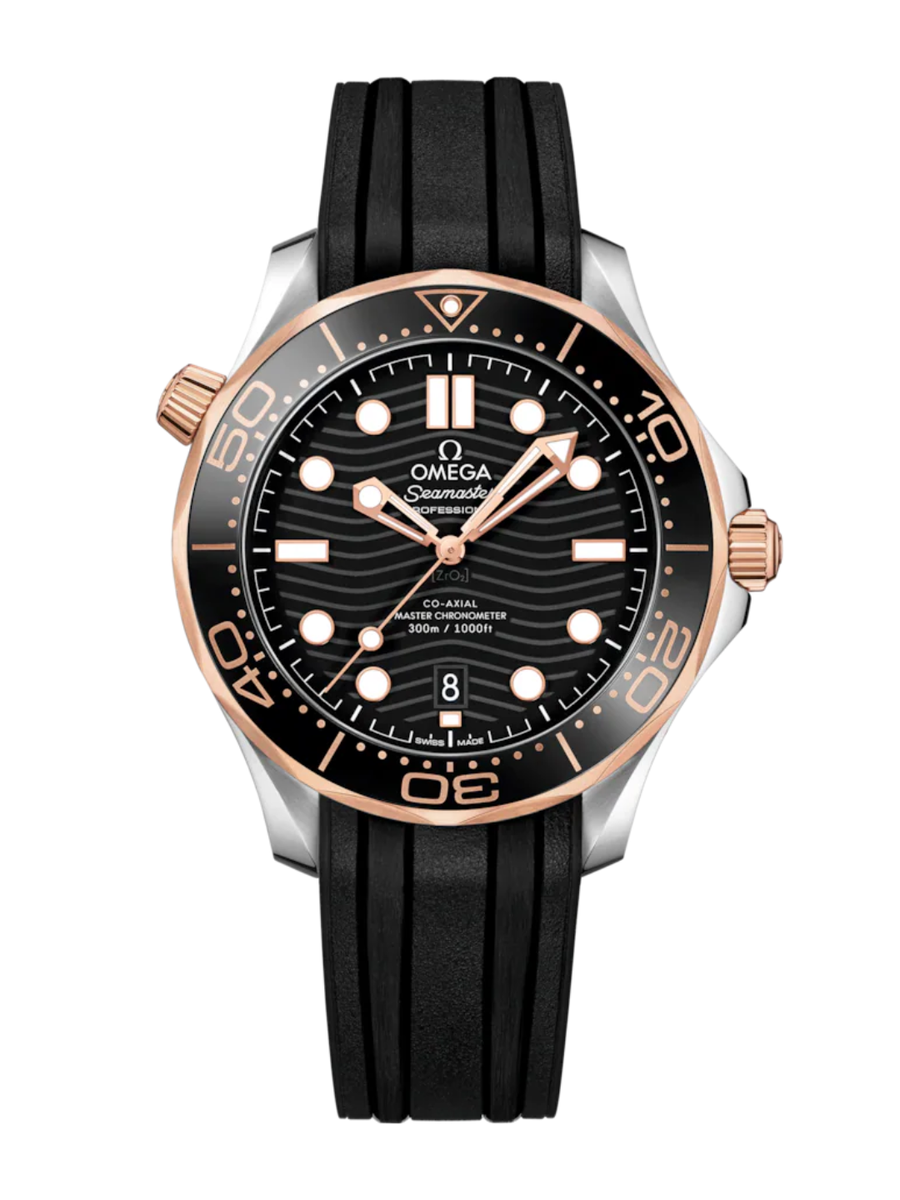 Omega SEAMASTER 300m Full Rose Gold x Black